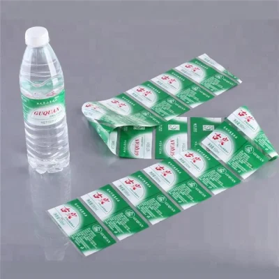 Etiqueta de mangas retráctiles de PVC para botella de agua para bebidas